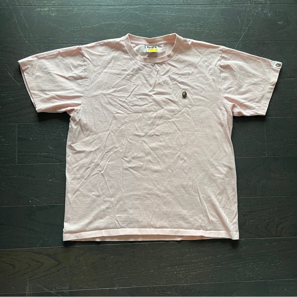 BAPE Ape head one point tee pink size large tshirt short sleeve